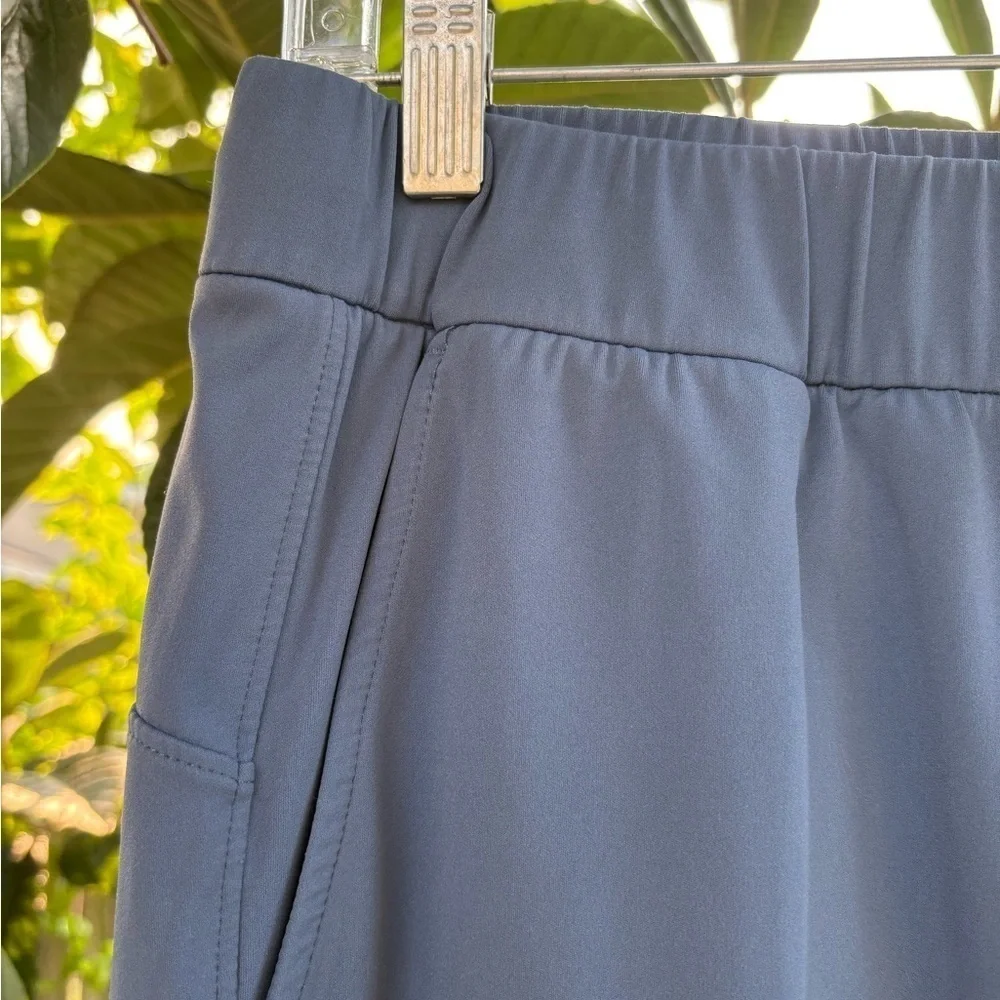 AJISAI Women's Blue Joggers Running Drawstring Pants  with Pockets| Medium